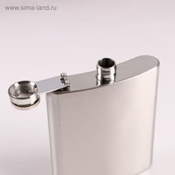 Фляжка Мастер К «Майор», 210 мл, в чехле, подарочная, армейская, 7 oz, нержавеющая сталь, зелёная