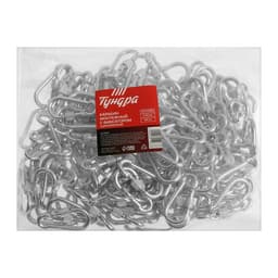 Карабин монтажный с фиксатором ТУНДРА krep, DIN5299D, 5×50 мм, оцинкованный