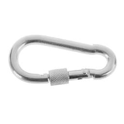 Карабин монтажный с фиксатором ТУНДРА krep, DIN5299D, 7×70 мм, оцинкованный