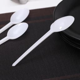 Ложка одноразовая «Стандарт», пластик, 16 см, столовая, белая