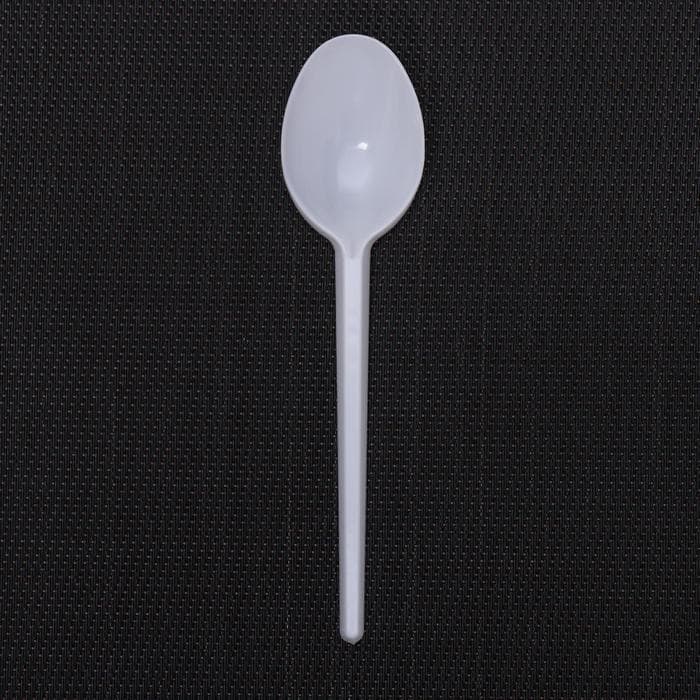 Ложка одноразовая «Стандарт», пластик, 16 см, столовая, белая