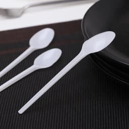 Ложка одноразовая «Стандарт», пластик, 12.5 см, чайная, белая