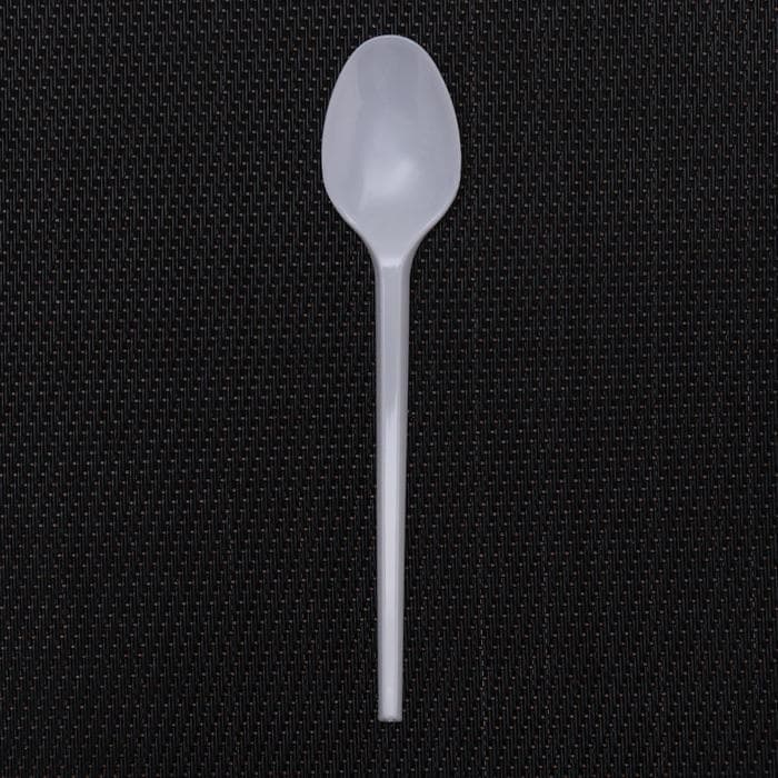 Ложка одноразовая «Стандарт», пластик, 12.5 см, чайная, белая