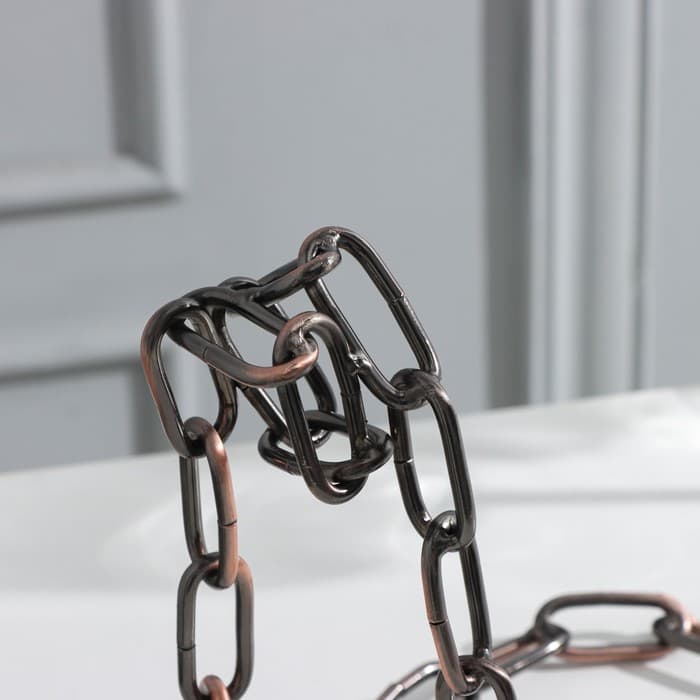 Подставка для бутылки Доляна «Цепь», 18.5×13×19 см, цвет коричневый