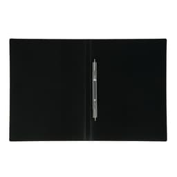 Папка с пружинным скоросшивателем А4, 500 мкм, корешок 15 мм, Calligrata, до 100 листов, чёрная