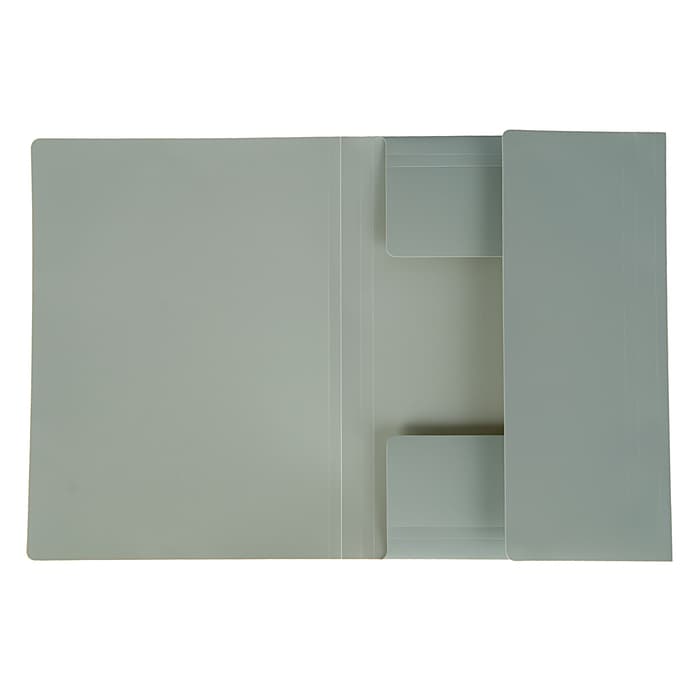 Папка на резинке А4, 500 мкм, Calligrata, корешок 4 мм, до 300 листов, тиснение «песок», серая