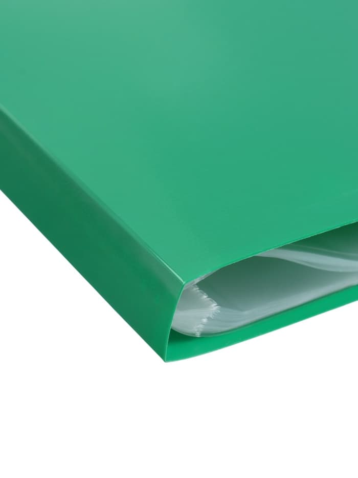 Папка с 40 вкладышами А4, 500 мкм, Calligrata, текстура «песок», зелёная