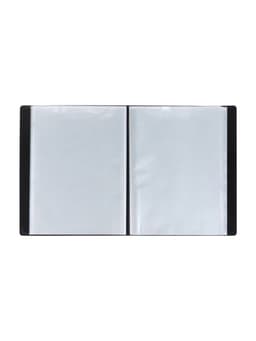 Папка с 100 вкладышами А4, 700 мкм, Calligrata, текстура «песок», чёрная