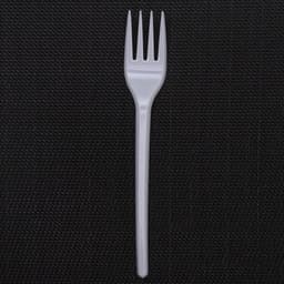 Вилка одноразовая «Стандарт», пластик, 15.5 см, столовая, белая