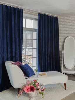 Штора портьерная «Этель», 170×270 см, ренессанс глубокий океан