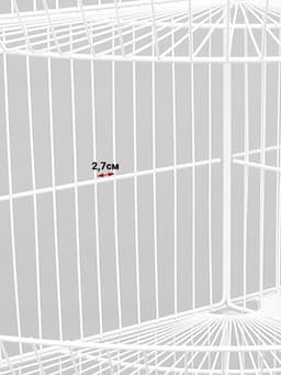 Горка-накопитель из четырёх корзин, полукруглая, 120×60×138.5 см, белая