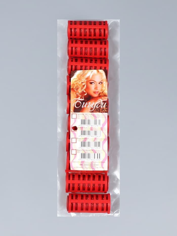 Термобигуди с фиксатором, d=2.2 см, 10 шт., цвет МИКС