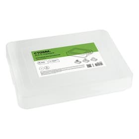 Контейнер для документов Стамм А4, 260×350×65 мм, пластик, с защелками, прозрачный