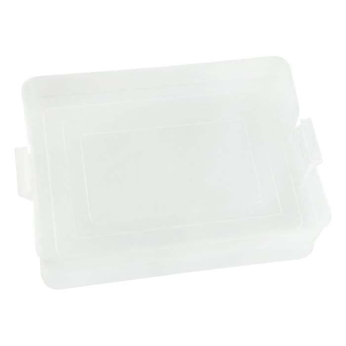 Контейнер для документов Стамм А4, 260×350×65 мм, пластик, с защелками, прозрачный