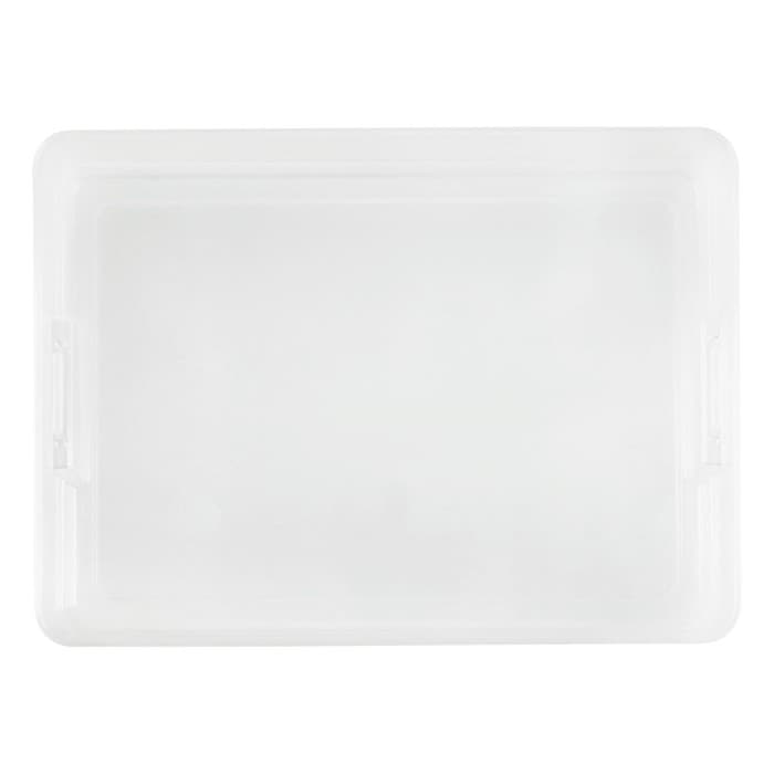 Контейнер для документов Стамм А4, 260×350×65 мм, пластик, с защелками, прозрачный