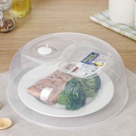 Крышка для СВЧ Виолет, 26 см, с клапаном, пластик, прозрачный