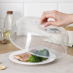 Крышка для СВЧ Виолет, 26 см, с клапаном, пластик, прозрачный