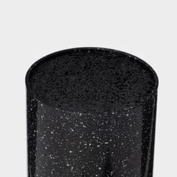 Подставка для ножей с наполнителем «Чёрный гранит», 22×11 см, чёрная