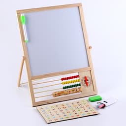 Доска магнитная двухсторонняя, на подставке, рабочее поле: 22×22 см