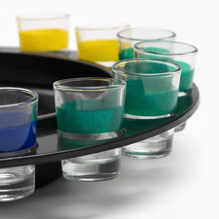 Алкогольная игра для компании «Пьяная Бутылочка», d=30 см, 16 стопок