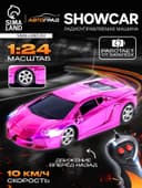 Машинка на пульте управления «Шоукар», радиоуправление, работает от батареек, розовая