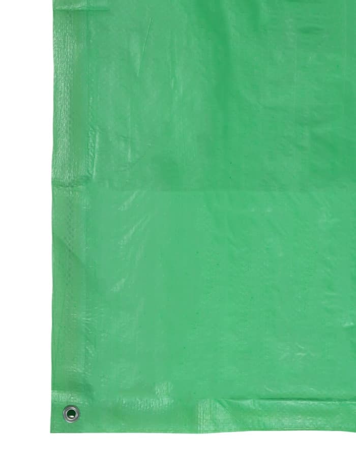 Тент защитный, 6×3 м, плотность 120 г/м², УФ, люверсы шаг 1 м, зелёный/серебристый