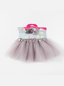 Набор для фотосессии (юбка, повязка) «Крошка Я. Цветочек», 3-18 мес, серый