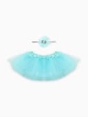 Набор для девочки, (юбка, повязка) «Крошка Я. Звездочка», бирюзовый, 3-18 мес