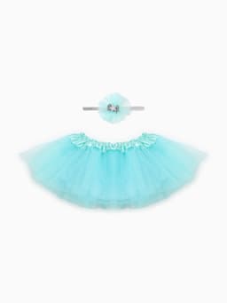Набор для девочки, (юбка, повязка) «Крошка Я. Звездочка», бирюзовый, 3-18 мес