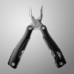 Мультитул 9в1 в чехле, рукоять черная, 9×3.5×2.5 см