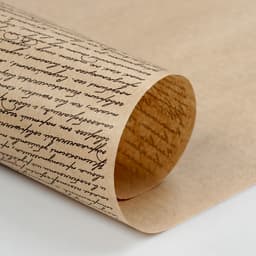 Бумага упаковочная крафт «Рукопись», 0.7×10 м, МИКС