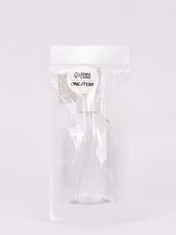 Бутылочка для хранения, с дозатором, 270 мл, белая, прозрачная