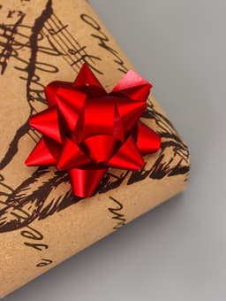 Подарочный Бант - звезда №3.5, простой металлик, для упаковки подарков, МИКС