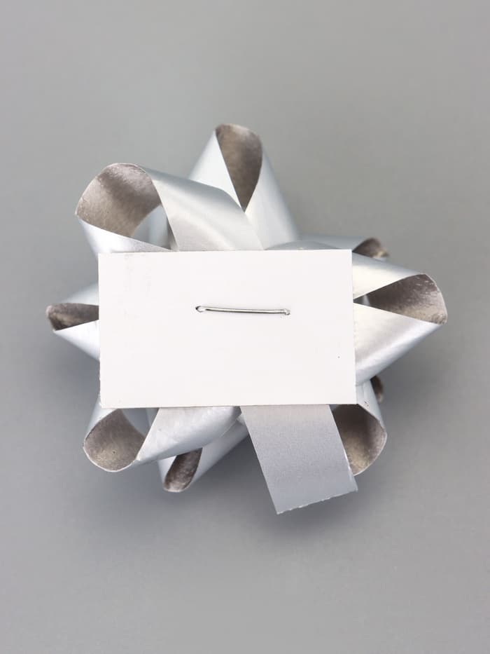 Подарочный Бант - звезда №3.5, простой металлик, для упаковки подарков, МИКС