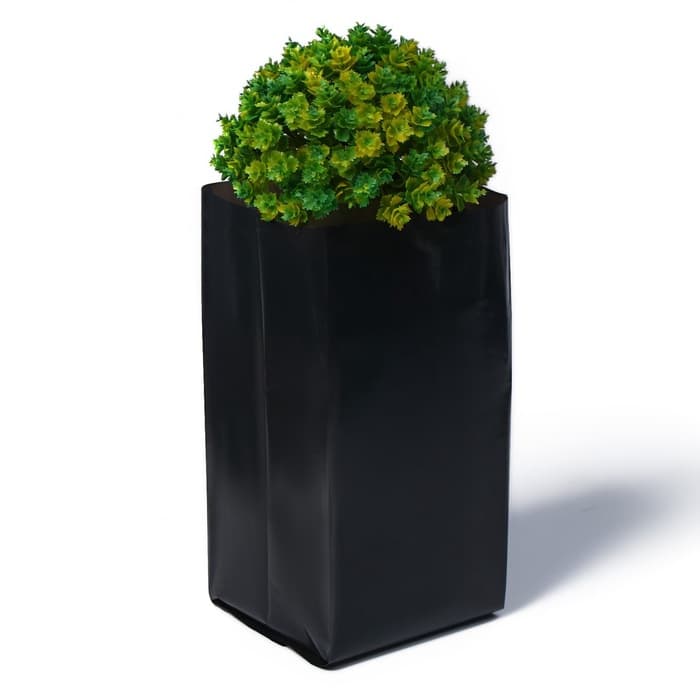 Пакет для рассады, 3 л, 11×30 см, полиэтилен, толщина 60 мкм, с перфорацией, чёрный, Greengo