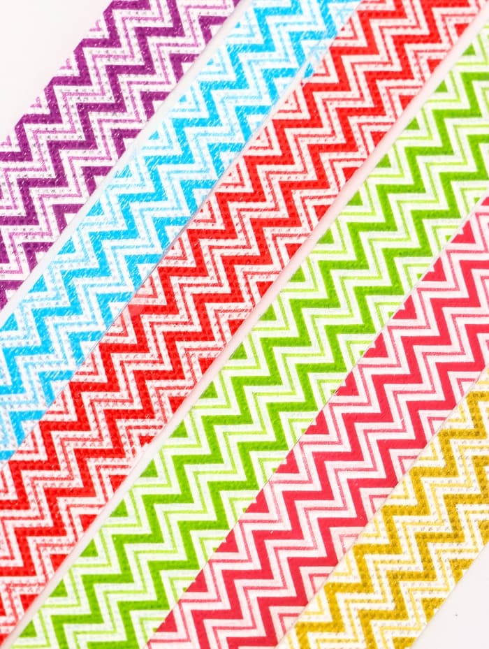 Лента упаковочная для декора и подарков, зигзаг, МИКС, 1.2 см × 5 м±5%