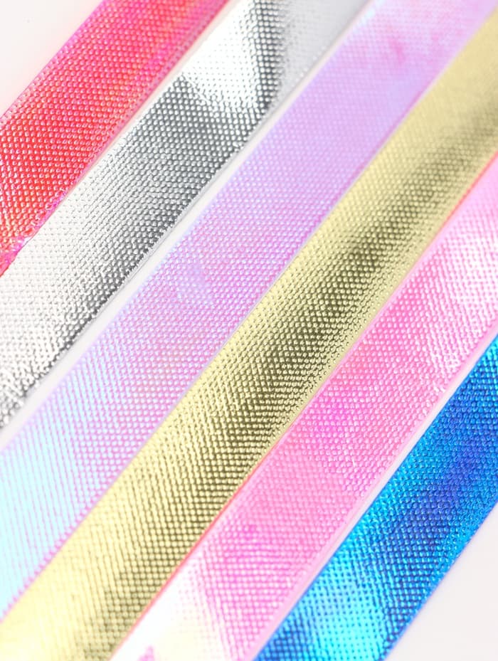 Лента упаковочная для декора и подарков, набор 6 шт., 1.2 см × 5 м