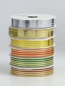 Лента упаковочная для декора и подарков, набор 6 шт., 1.2 см × 5 м