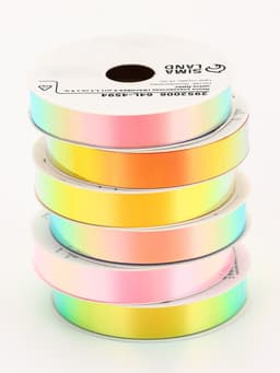 Лента упаковочная для декора и подарков, неон, 1.2 см × 5 м