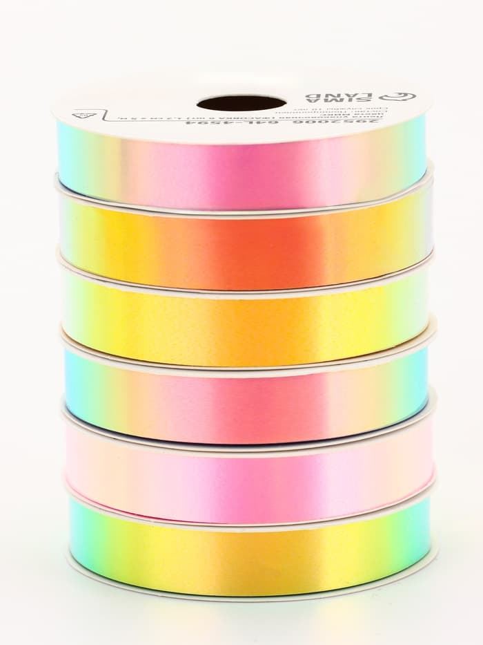 Лента упаковочная для декора и подарков, неон, 1.2 см × 5 м