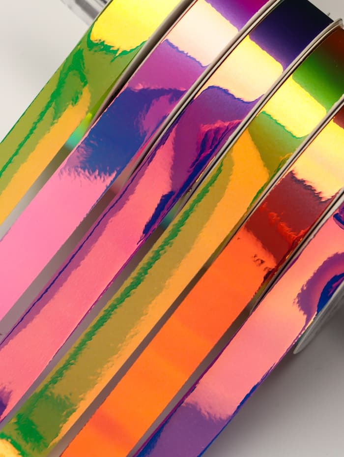 Лента упаковочная для декора и подарков, неон, 1.2 см × 5 м