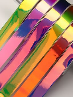 Лента упаковочная для декора и подарков, неон, 1.2 см × 5 м