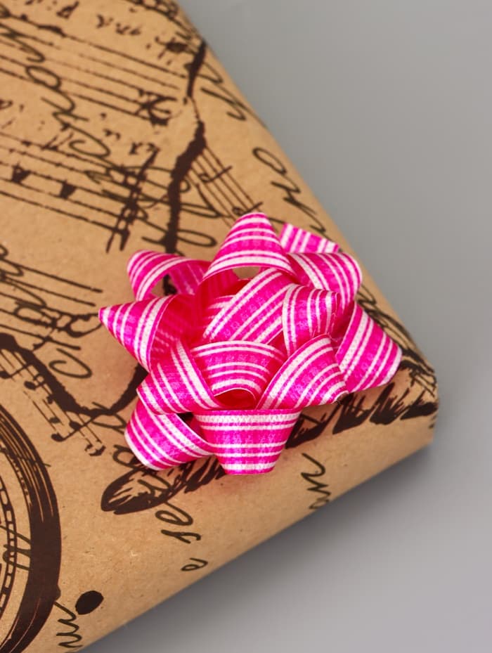 Подарочный Бант - звезда №5, для упаковки подарков, набор 50 шт., МИКС