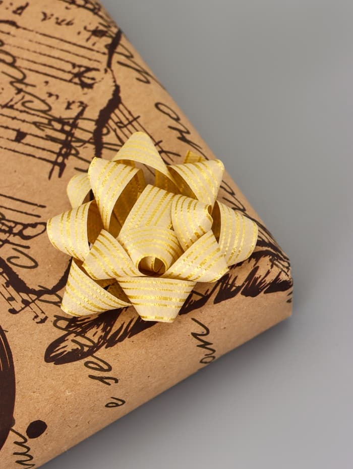 Подарочный Бант - звезда №5, для упаковки подарков, набор 50 шт., МИКС