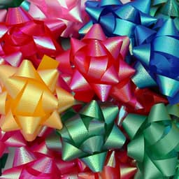 Подарочный Бант - звезда №5, для упаковки подарков, набор 50 шт., МИКС