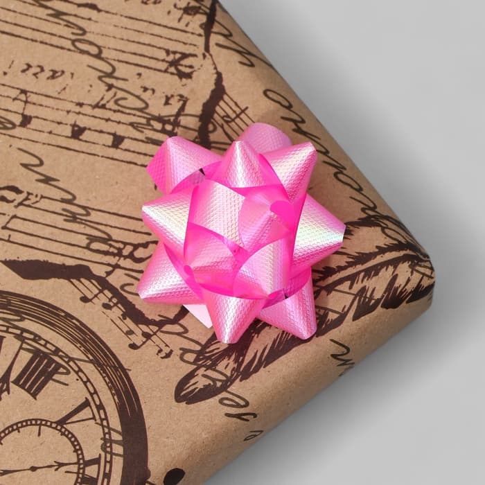 Подарочный Бант - звезда №5, для упаковки подарков, набор 50 шт., МИКС
