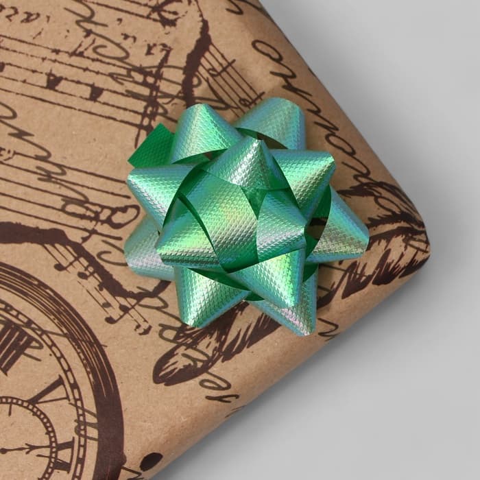 Подарочный Бант - звезда №5, для упаковки подарков, набор 50 шт., МИКС