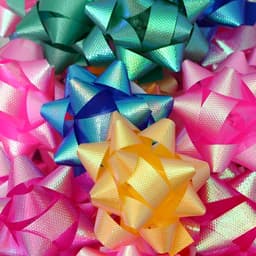 Подарочный Бант - звезда №5, 50 шт., для упаковки подарков, МИКС