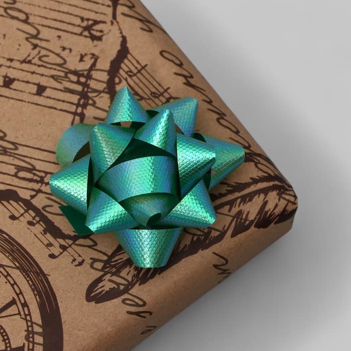 Подарочный Бант - звезда №5, 50 шт., для упаковки подарков, МИКС