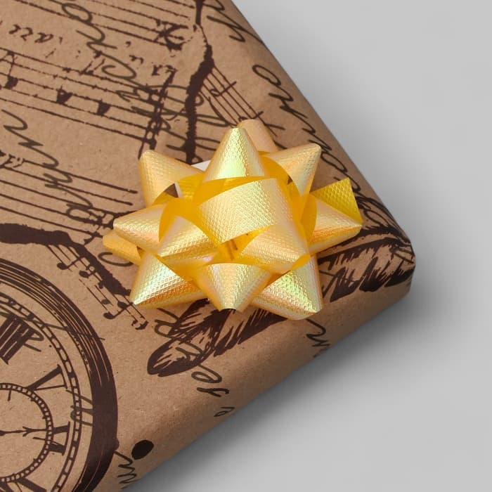 Подарочный Бант - звезда №5, 50 шт., для упаковки подарков, МИКС